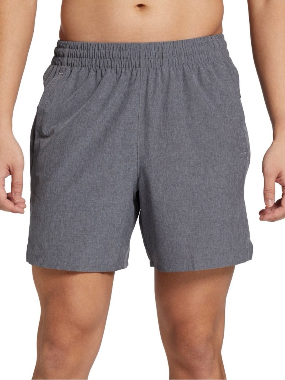 DSG Men's Agility Shorts Gray Size Medium Drawstring Running 7.5” Inseam